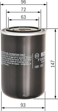 BOSCH F 026 402 087 - Паливний фільтр autocars.com.ua