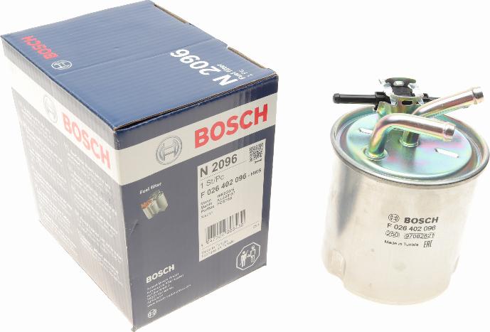 BOSCH F 026 402 096 - Паливний фільтр autocars.com.ua