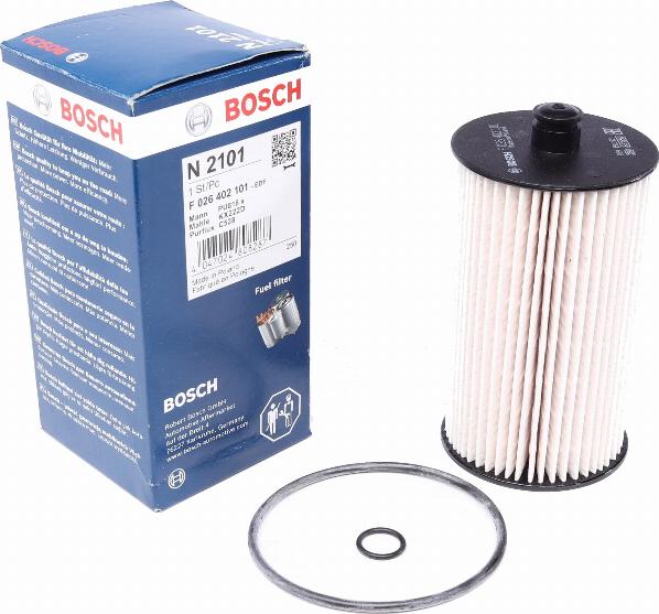 BOSCH F 026 402 101 - Паливний фільтр autocars.com.ua