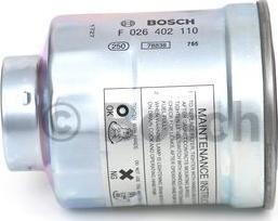 BOSCH F 026 402 110 - Паливний фільтр autocars.com.ua