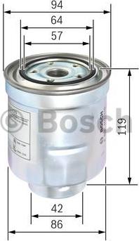 BOSCH F 026 402 110 - Паливний фільтр autocars.com.ua