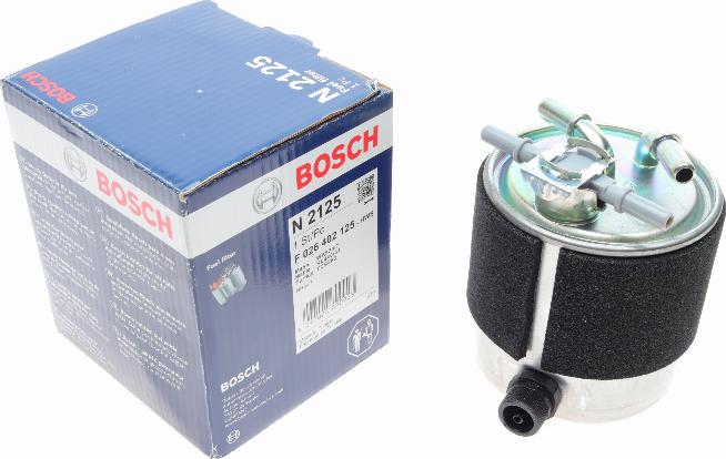 BOSCH F 026 402 125 - Паливний фільтр autocars.com.ua