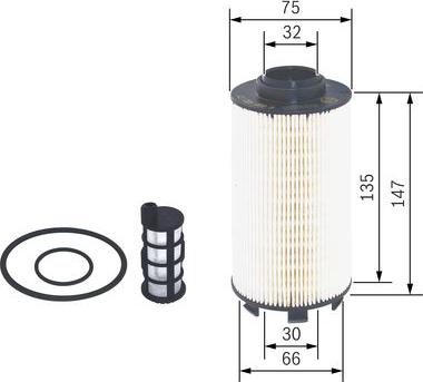 BOSCH F 026 402 177 - Паливний фільтр autocars.com.ua