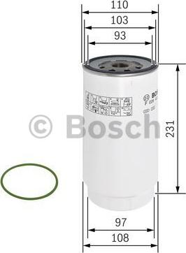 BOSCH F 026 402 179 - Паливний фільтр autocars.com.ua