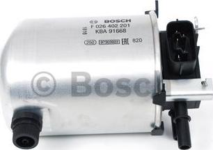 BOSCH F 026 402 201 - Паливний фільтр autocars.com.ua