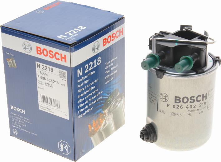 BOSCH F 026 402 218 - Топливный фильтр avtokuzovplus.com.ua