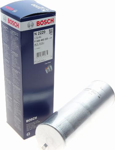 BOSCH F 026 402 220 - Паливний фільтр autocars.com.ua