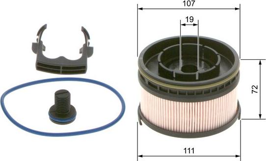 BOSCH F 026 402 261 - Топливный фильтр avtokuzovplus.com.ua