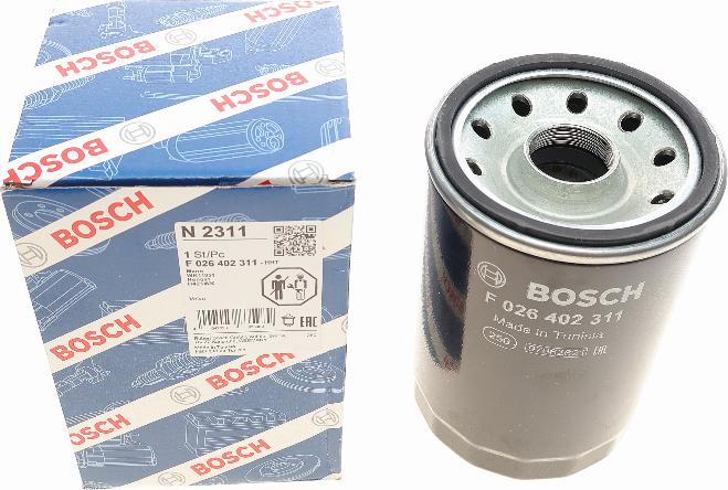 BOSCH F 026 402 311 - Топливный фильтр avtokuzovplus.com.ua