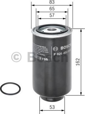 BOSCH F 026 402 815 - Паливний фільтр autocars.com.ua