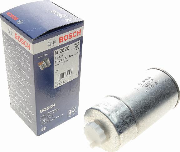 BOSCH F 026 402 826 - Паливний фільтр autocars.com.ua