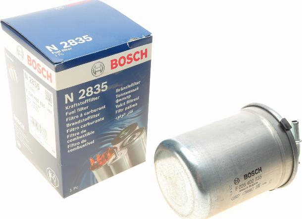 BOSCH F 026 402 835 - Топливный фильтр avtokuzovplus.com.ua