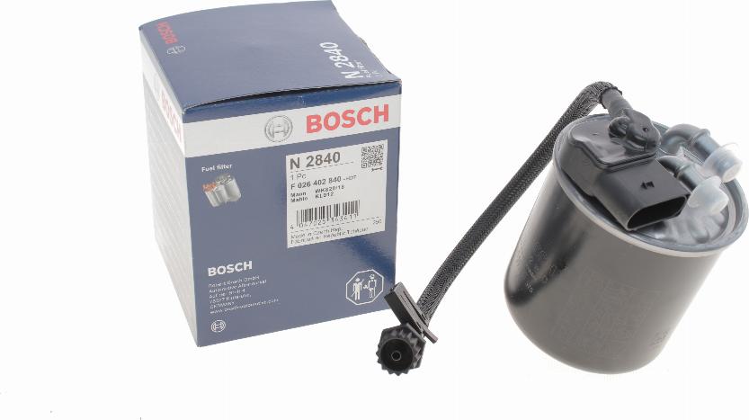 BOSCH F 026 402 840 - Топливный фильтр avtokuzovplus.com.ua