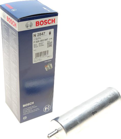 BOSCH F 026 402 847 - Паливний фільтр autocars.com.ua