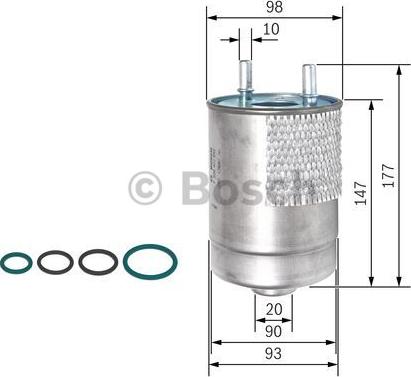 BOSCH F 026 402 850 - ПАЛИВНИЙ ФІЛЬТР ДИЗ autocars.com.ua