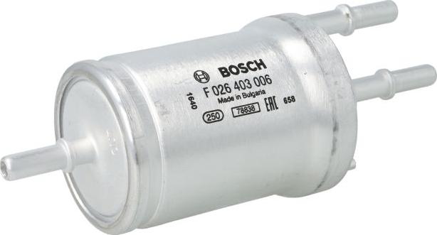 BOSCH F 026 403 006 - Паливний фільтр autocars.com.ua