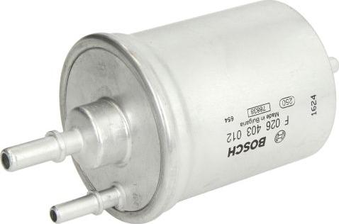 BOSCH F 026 403 012 - Паливний фільтр autocars.com.ua