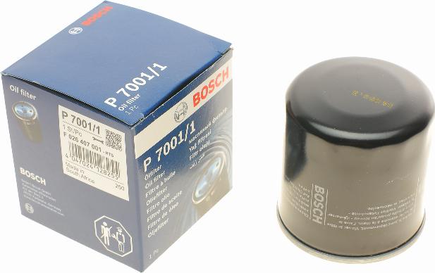 BOSCH F 026 407 001 - Масляний фільтр autocars.com.ua