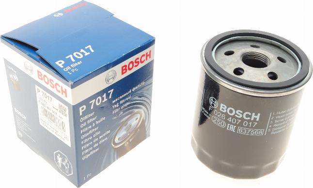 BOSCH F 026 407 017 - Масляный фильтр avtokuzovplus.com.ua