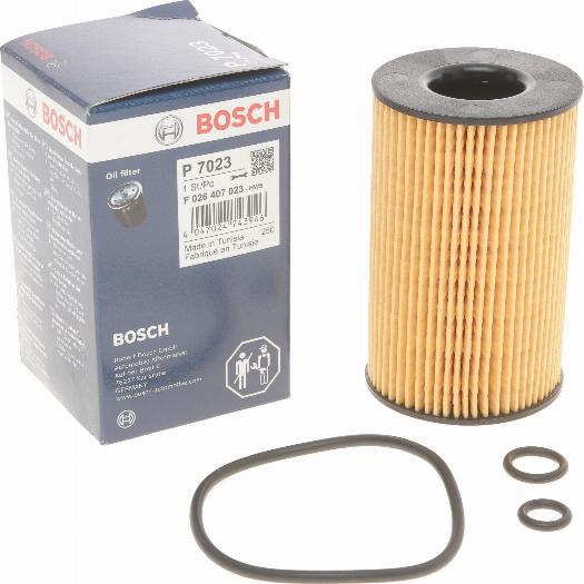 BOSCH F 026 407 023 - Масляний фільтр autocars.com.ua