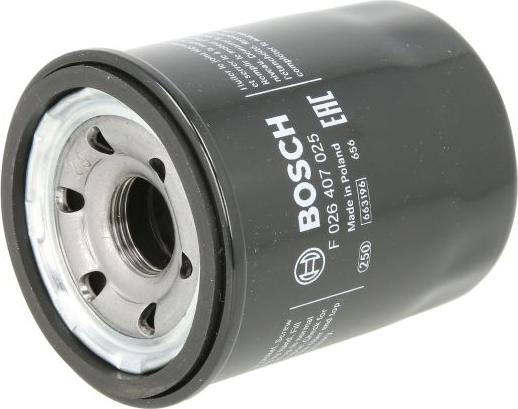 BOSCH F 026 407 025 - Масляний фільтр autocars.com.ua
