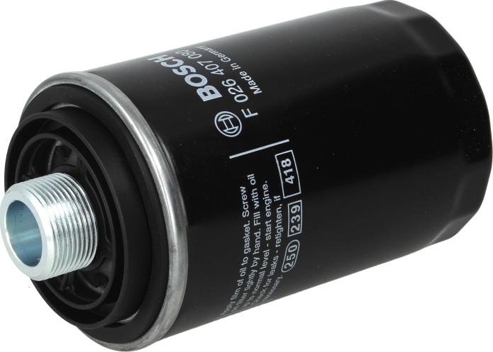BOSCH F 026 407 080 - Масляний фільтр autocars.com.ua