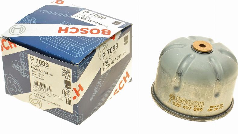 BOSCH F 026 407 099 - Масляний фільтр autocars.com.ua