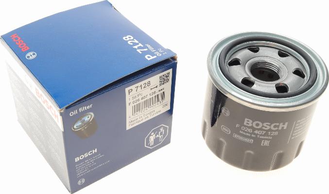 BOSCH F 026 407 128 - Масляний фільтр autocars.com.ua