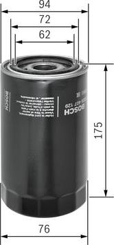 BOSCH F 026 407 129 - Масляний фільтр autocars.com.ua