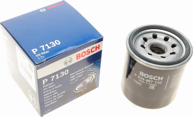 BOSCH F 026 407 130 - Масляний фільтр autocars.com.ua