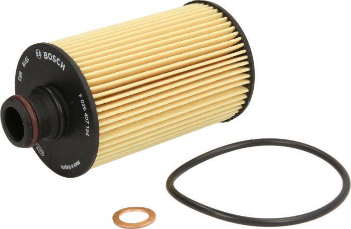 BOSCH F 026 407 154 - Масляний фільтр autocars.com.ua