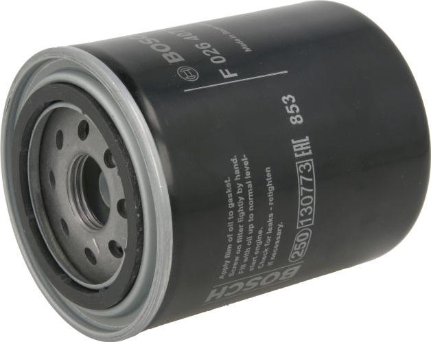 BOSCH F 026 407 198 - Масляний фільтр autocars.com.ua