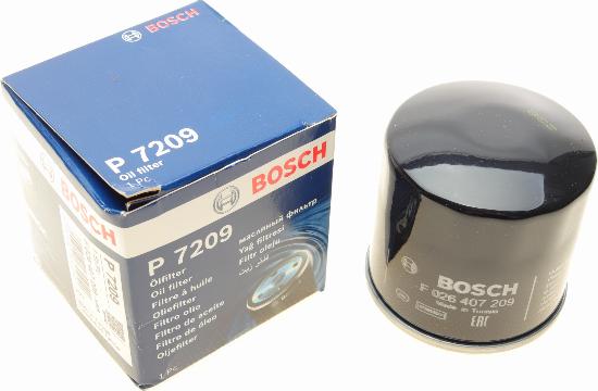 BOSCH F 026 407 209 - Масляний фільтр autocars.com.ua