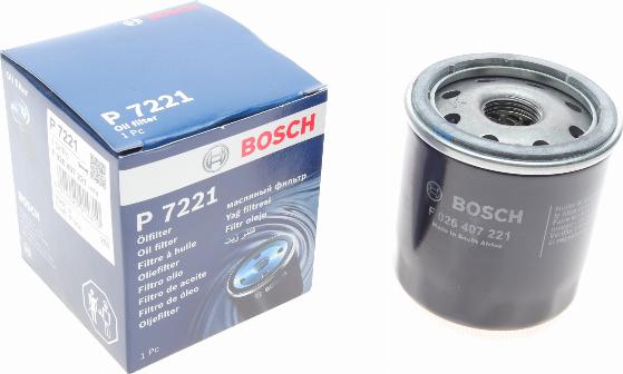 BOSCH F 026 407 221 - Масляний фільтр autocars.com.ua