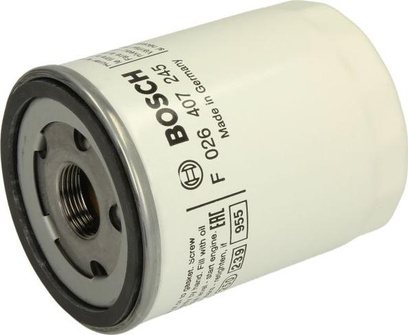 BOSCH F 026 407 245 - Масляний фільтр autocars.com.ua