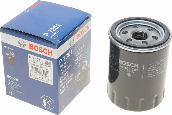 BOSCH F 026 407 301 - Масляний фільтр autocars.com.ua