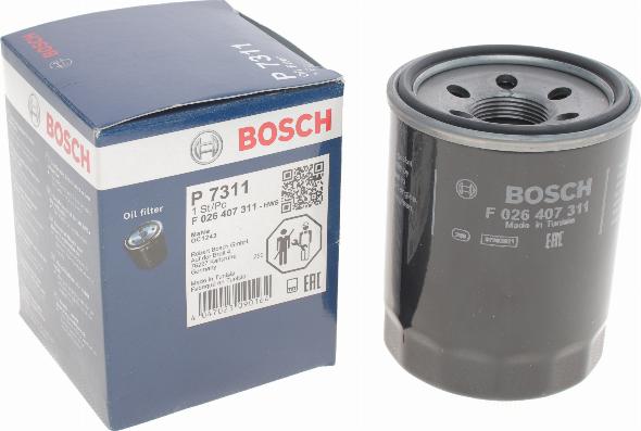 BOSCH F 026 407 311 - Масляний фільтр autocars.com.ua