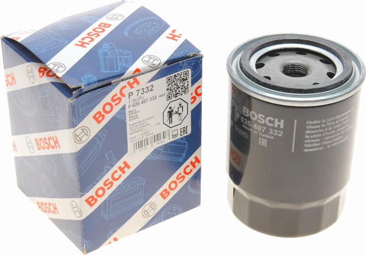 BOSCH F 026 407 332 - Масляний фільтр autocars.com.ua