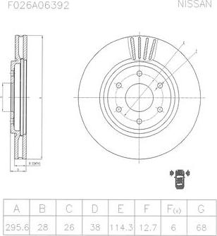 BOSCH F 026 A06 392 - Тормозной диск avtokuzovplus.com.ua