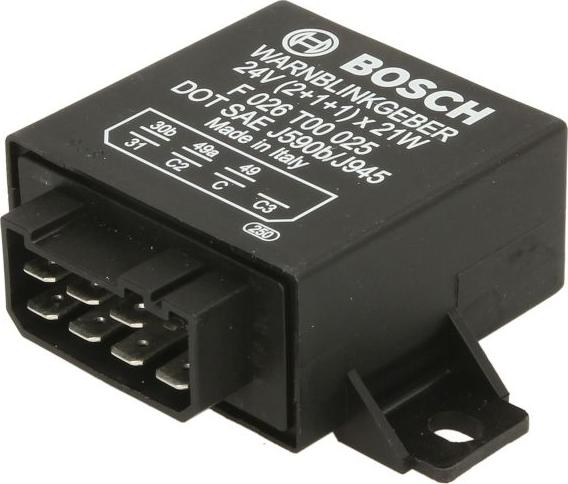 BOSCH F 026 T00 025 - Переривник покажчиків повороту autocars.com.ua