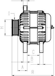 BOSCH F 032 111 413 - Генератор avtokuzovplus.com.ua