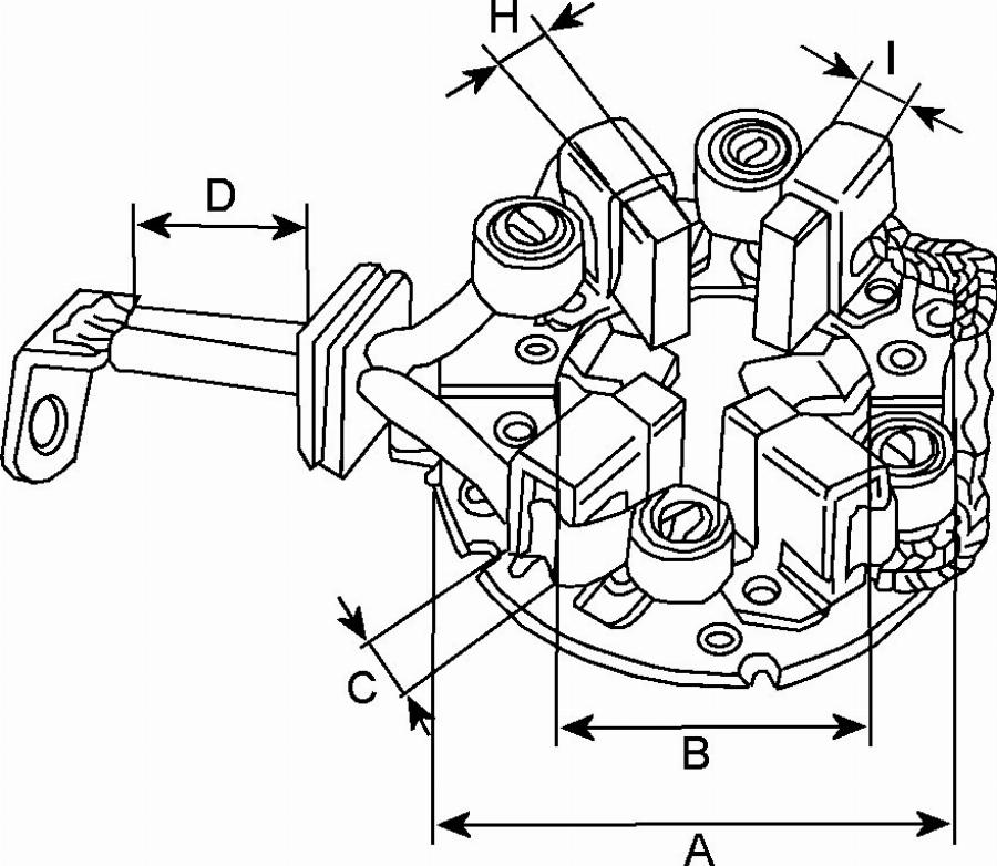 BOSCH F 032 138 326 - Кронштейн, вугільна щітка autocars.com.ua