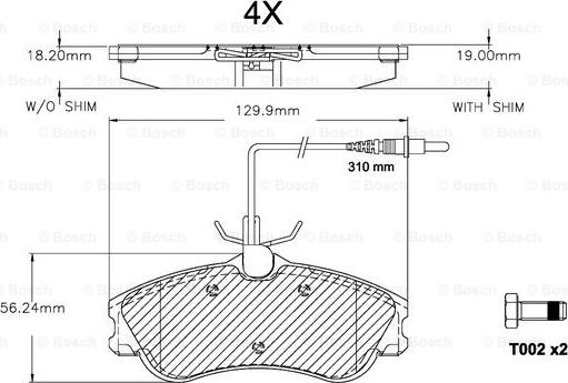 BOSCH F 03A 150 022 - Тормозные колодки, дисковые, комплект autodnr.net