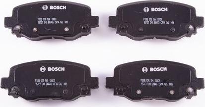 BOSCH F 03B 076 134 - Гальмівні колодки, дискові гальма autocars.com.ua