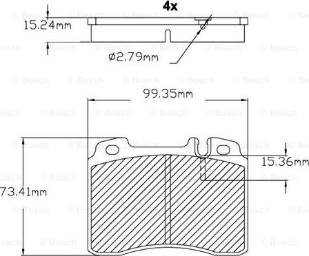 BOSCH F 03B 150 022 - Тормозные колодки, дисковые, комплект autodnr.net