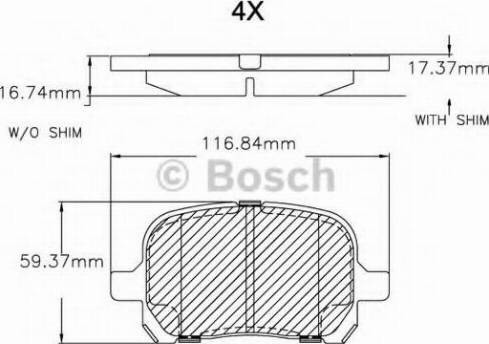 BOSCH F 03B 150 048 - Тормозные колодки, дисковые, комплект avtokuzovplus.com.ua