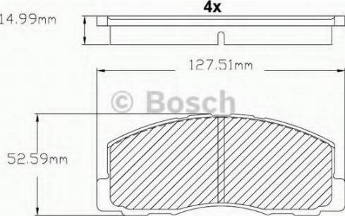 BOSCH F 03B 150 215 - Тормозные колодки, дисковые, комплект autodnr.net