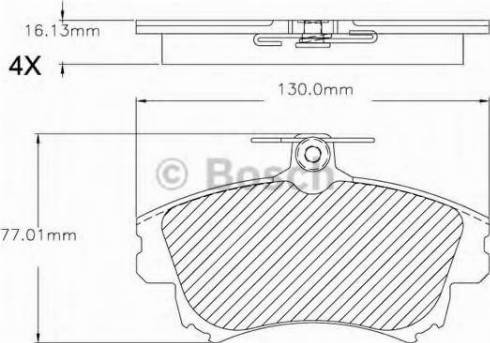 BOSCH F 03B 150 295 - Гальмівні колодки, дискові гальма autocars.com.ua