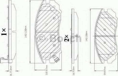 BOSCH F 03B 150 334 - Тормозные колодки, дисковые, комплект autodnr.net