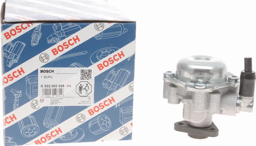 BOSCH K S02 000 059 - Гідравлічний насос, рульове управління, ГУР autocars.com.ua